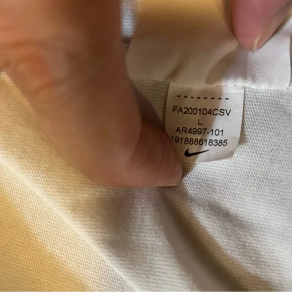 THE NIKE TEE Men's T-shirt Sweatshirt 100% Cotton White Size L - Picture 13 of 14